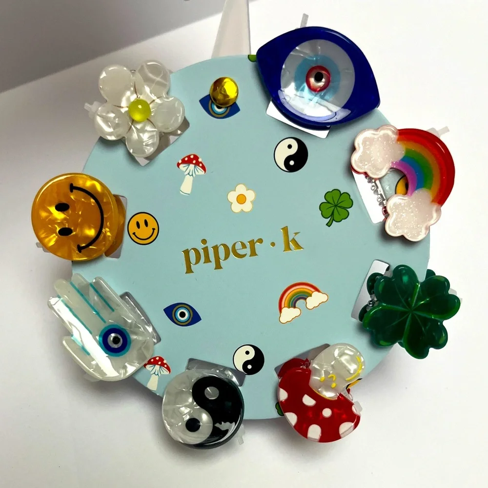 NWT ⚜️❤️⚜️ Piper K Mini hair Claw Clip Set of 8